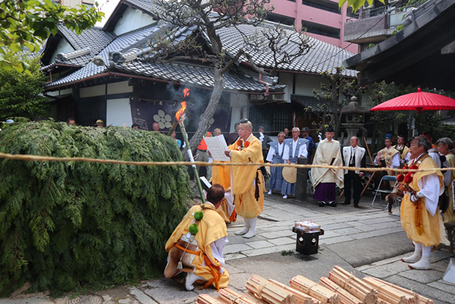 菅大臣神社（例祭）- 護摩1