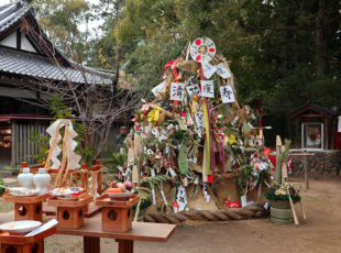 新熊野神社 - 左義長神事1