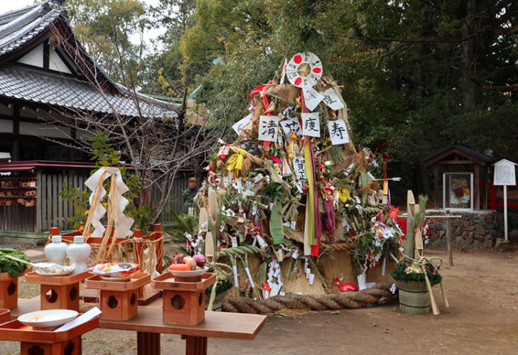 新熊野神社 - 左義長神事1
